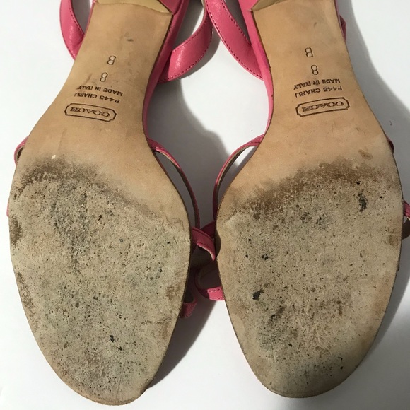 Womens Coach Pink Kitten Heels Charli Size 8 - Picture 3 of 8
